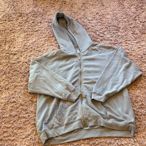 Aerie Soft Light Blue Sherpa-Lined Hoodie